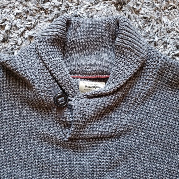 SOLD - Jack & Jones Vincent Shawl Neck Sweater - Picture 6 of 8